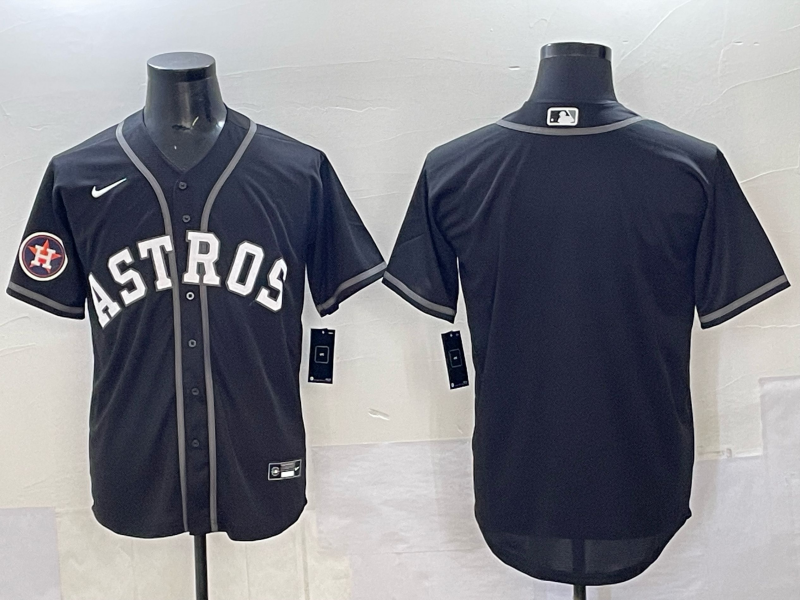 Men Houston Astros blank black 2025 Nike MLB Jersey 0024->houston astros->MLB Jersey